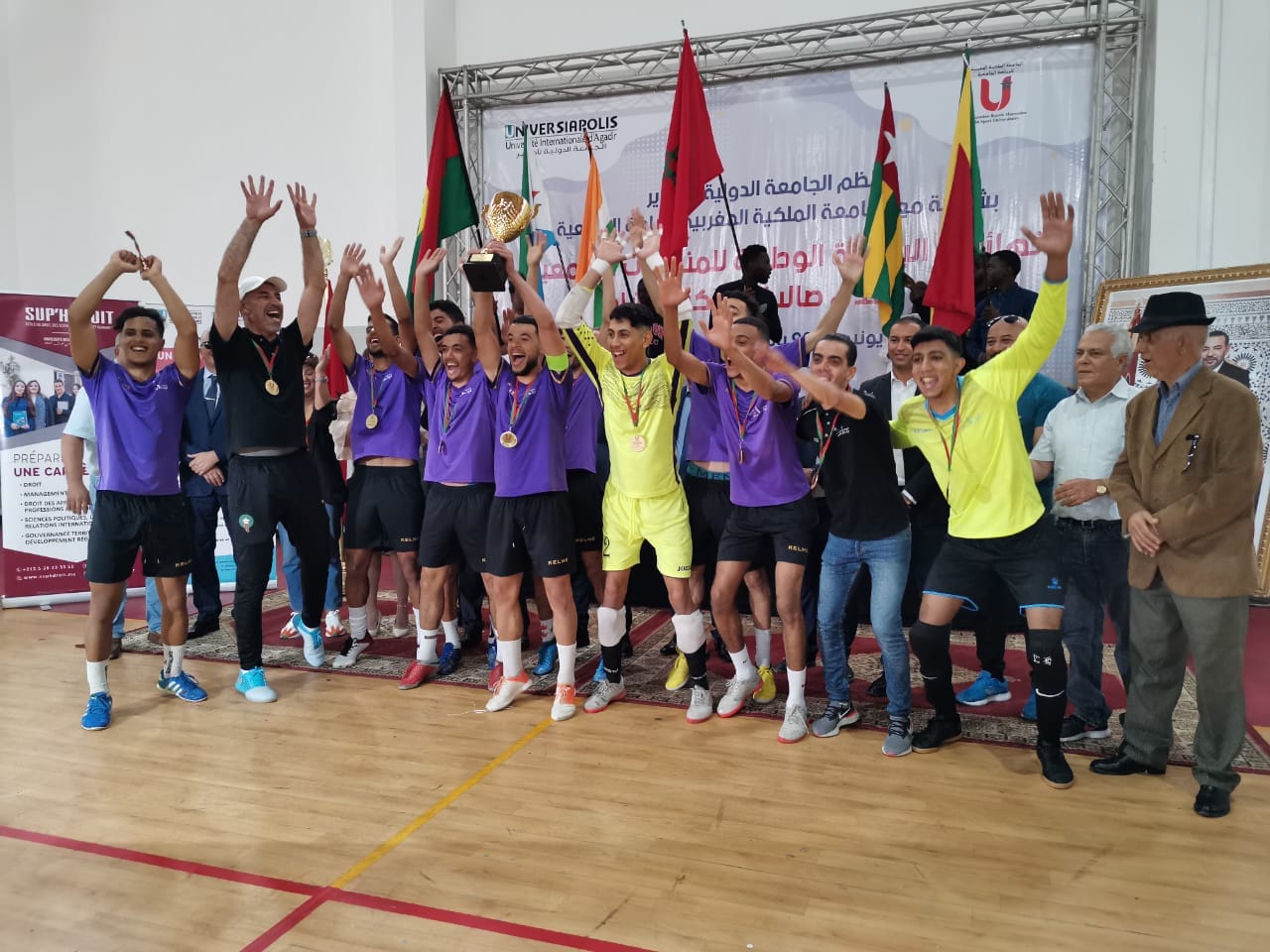 Le Championnat National Universitaire de Futsal et de Beach Soccer à Agadir à l'Université UNIVERSIAPOLIS
